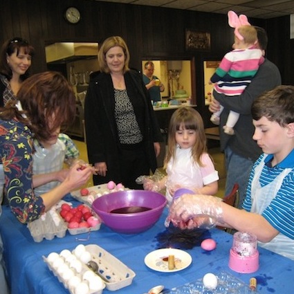 Photo of Easter egg dyeing