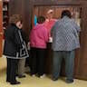 Photo of parishioners at our Lenten potluck dinner